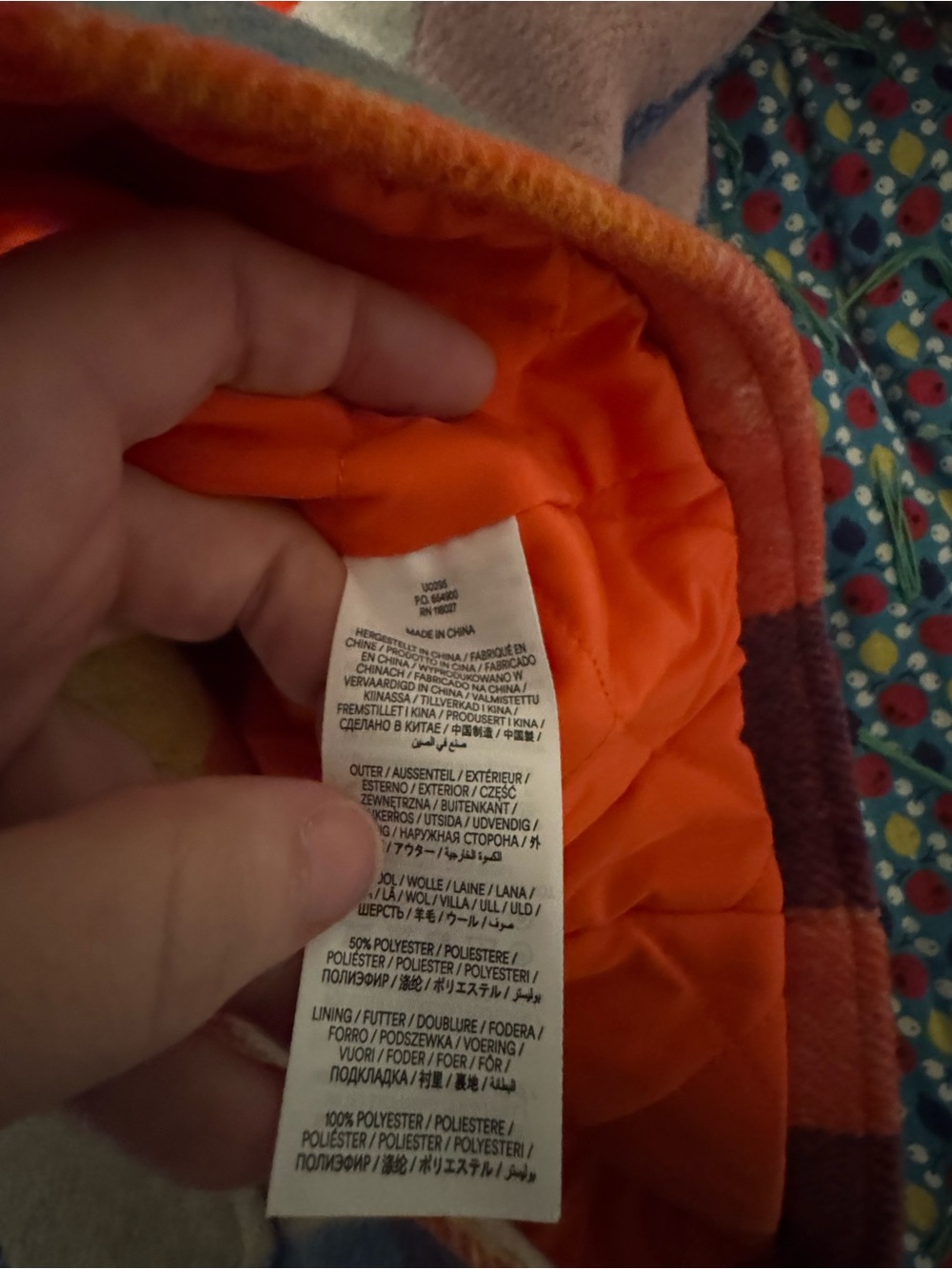 NWT Boden U0295 Wool Check Coat Plaid Rainbow Multi US 10 - Picture 8 of 8